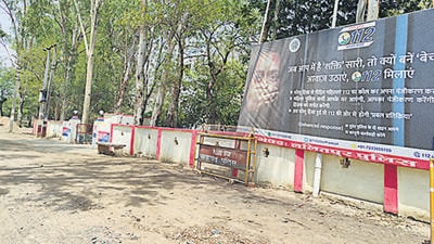 The police station in Lalitpur where the minor was allegedly raped by the SHO. (Shiv Sunny) The police station in Lalitpur where the minor was allegedly raped by the SHO. (Shiv Sunny)