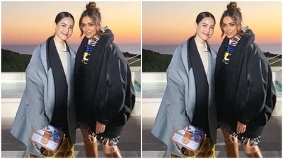 Deepika made a head-turning statement at the occasion dressed in an oversized ensemble and oh-so-glam boots. They are from Nicolas Ghesquière's Fall Winter collection. Celebrity stylist Shaleena Nathani styled the actor's look. 