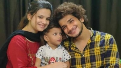 Munawar Faruqui on his son. Munawar Faruqui on his son.
