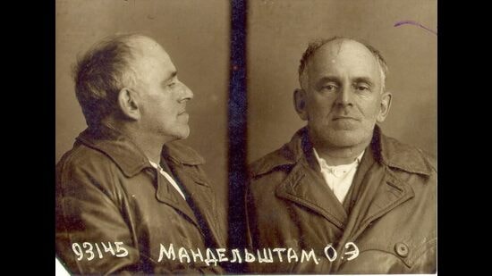 Poet Osip Mandelstam who died in Stalin’s Great Purge. The central character in the novel, Osip B, is named after Mandelstam. (NKVD / Wikimedia Commons)