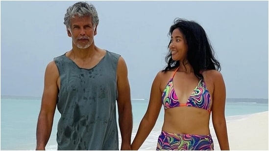 Ankita Konwar drops romantic pic featuring Milind Soman with adorable note, fans says 'Can't beat this chemistry'(Instagram)