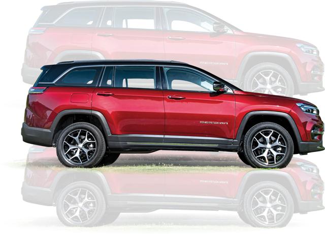 The car has a longer wheelbase The car has a longer wheelbase