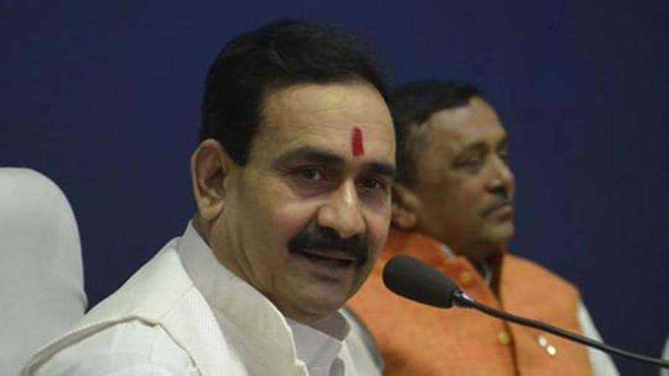 Madhya Pradesh home minister Narottam Mishra. (HT file photo) Madhya Pradesh home minister Narottam Mishra. (HT file photo)