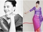 Kalki Koechlin redefines elegance and grace as she turns muse for designer Payal Khandwala in this multi-coloured handwoven silk saree.(Instagram/@kalkikanmani)