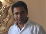 Telangana Rashtra Samithi working president and IT minister KT Rama Rao. (HT FILE PHOTO)