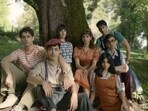 Suhana Khan, Khushi Kapoor, Agastya Nanda, and others in a still from the teaser of The Archies.