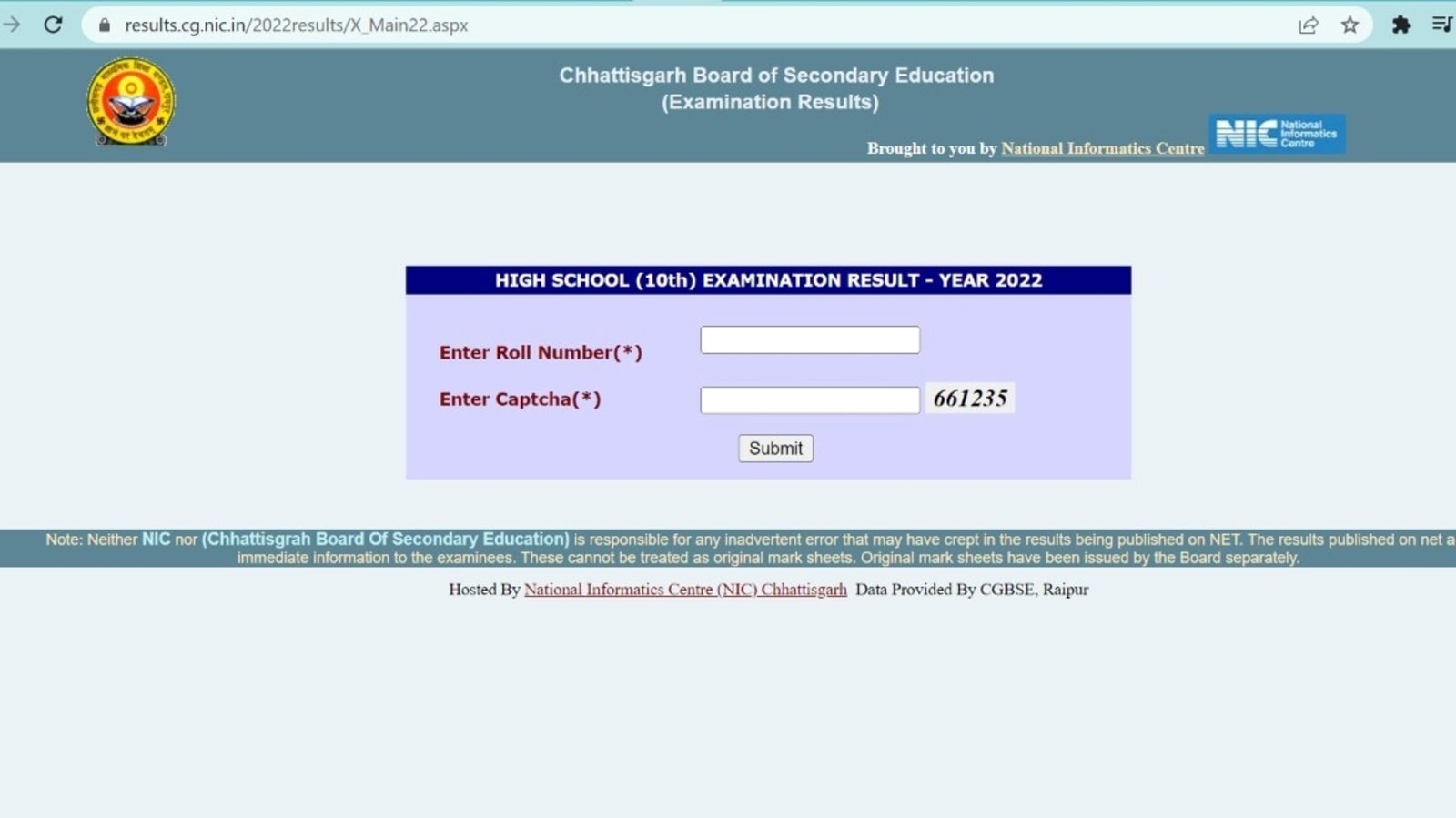 CGBSE 12th Result 2022: Chhattisgarh Class 12 result out at cgbse.nic.in, link