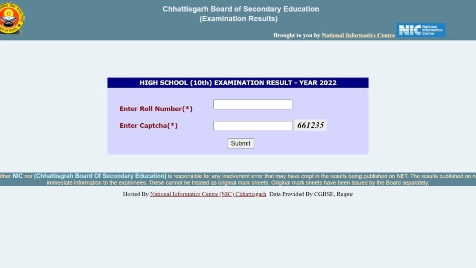 CGBSE 10th Result 2022: Chhattisgarh Class 10 result declared, direct link here