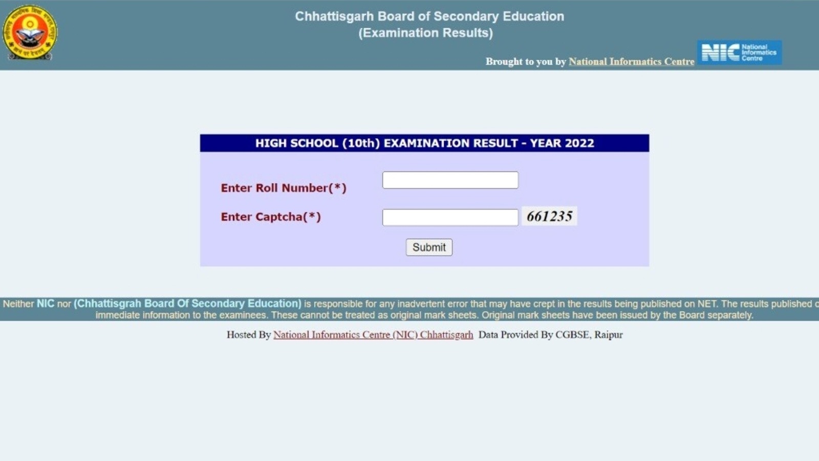 CGBSE 12th Result 2022 Topper List: Kunti SAO tops, check list here