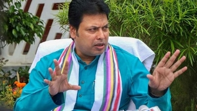 Former Tripura CM Biplab Deb. (HT file)