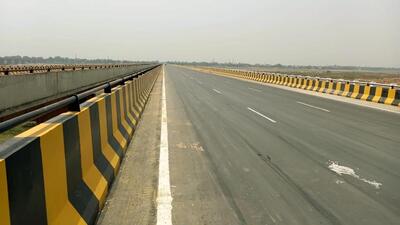 The downstream flank of the new Koilwar bridge over Sone river was inaugurated on Saturday. (Santosh Kumar/HT) The downstream flank of the new Koilwar bridge over Sone river was inaugurated on Saturday. (Santosh Kumar/HT)