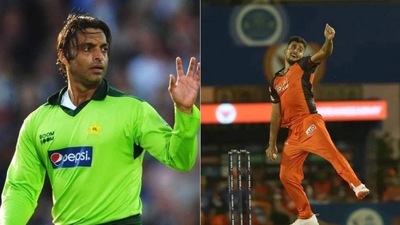 Shoaib Akhtar and Umran Malik
