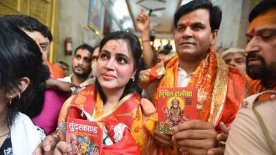 Ranas, who were arrested by Mumbai police under the charges of sedition and promoting enmity last month, blamed chief minister Uddhav Thackeray for the ‘worsening state of affairs’ in Maharashtra (Arvind Yadav)