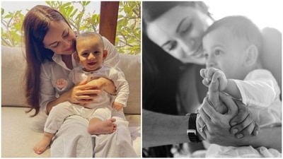 Dia Mirza shared an emotional post on her son Avyaan's first birthday. Dia Mirza shared an emotional post on her son Avyaan's first birthday.