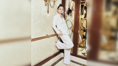 Kangana Ranaut's stylist Tanya shared the pictures on her Instagram handle and wrote, "top knot & slay • @kanganaranaut - in a streak of flawless looks." (Instagram/@tanghavri) Kangana Ranaut's stylist Tanya shared the pictures on her Instagram handle and wrote, "top knot & slay • @kanganaranaut - in a streak of flawless looks." (Instagram/@tanghavri)