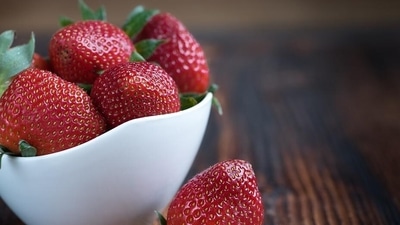Strawberry: This sweet-tangy fruit is loaded with anthocyanins (an antioxidant), vitamin C, potassium, and omega-3 fatty acids which can help reduce high blood pressure. Add them to your sauces, cakes, milkshakes, smoothies and salads not just for taste but for its health benefits. (Pixabay) Strawberry: This sweet-tangy fruit is loaded with anthocyanins (an antioxidant), vitamin C, potassium, and omega-3 fatty acids which can help reduce high blood pressure. Add them to your sauces, cakes, milkshakes, smoothies and salads not just for taste but for its health benefits. (Pixabay)