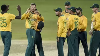 South Africa players in action. (Twitter/ICC) South Africa players in action. (Twitter/ICC)