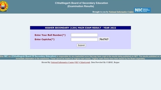 CGBSE Chhattisgarh 10th, 12th Result 2022 Live: Results out on cgbse,nic.in