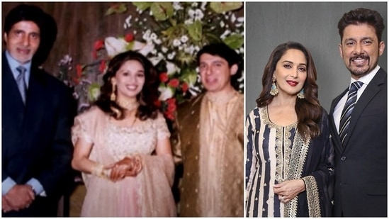 Madhuri Dixit's husband Shriram Nene could only recognise Amitabh Bachchan at their wedding reception.