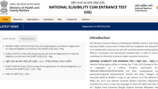 NEET UG 2022: Registration process ends tomorrow, know how to apply here NEET UG 2022: Registration process ends tomorrow, know how to apply here