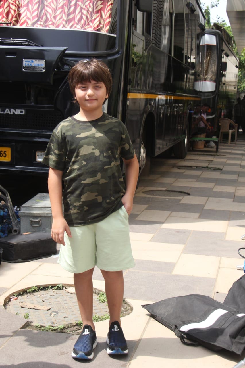 AbRam Khan at mom Gauri Khan’s studio in Mumbai. AbRam Khan at mom Gauri Khan’s studio in Mumbai.