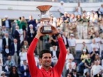 Novak Djokovic won the Italian Open after winning the final against Stefanos Tsitsipas(AP) Novak Djokovic won the Italian Open after winning the final against Stefanos Tsitsipas(AP)