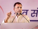 Congress leader Rahul Gandhi speaks during the party's 'Nav Sankalp Shivir', in Udaipur. Congress leader Rahul Gandhi speaks during the party's 'Nav Sankalp Shivir', in Udaipur. 