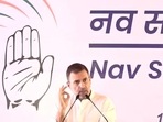 Congress leader Rahul Gandhi addresses the Chintan Shivir in Udaipur. Congress leader Rahul Gandhi addresses the Chintan Shivir in Udaipur. 