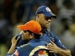 Tendulkar playing alongside Symonds in 2011 for Mumbai Indians.(Twitter)