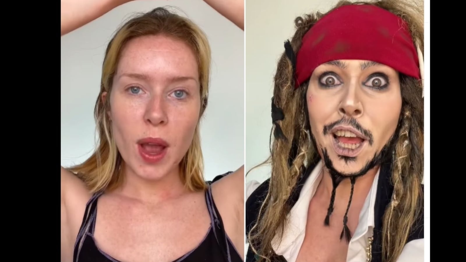 Woman Transforms As Johnny Depps Captain Jack Sparrow Leaves Netizens 