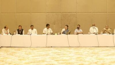 The political committee of the Congress’ Chintan Shivir saw several leaders questioning the credibility of EVMs. (Twitter/INCIndia) The political committee of the Congress’ Chintan Shivir saw several leaders questioning the credibility of EVMs. (Twitter/INCIndia)