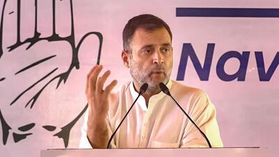 Congress leader Rahul Gandhi at the party’s Chintan Shivir in Udaipur on Sunday. (PTI PHOTO.) Congress leader Rahul Gandhi at the party’s Chintan Shivir in Udaipur on Sunday. (PTI PHOTO.)