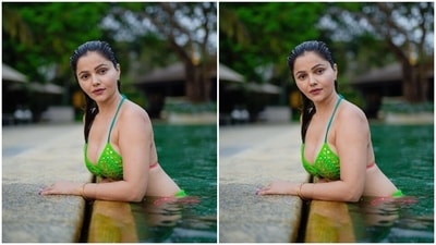 In the end, Rubina chose dewy base make-up, blushed cheeks, berry-toned lip shade and purple nail paint to round off the glam picks. If you plan to have a pool party with your friends or escape the city life for a beach holiday, Rubina's bikini set can be a part of your mood board. So, don't forget to take tips. (Instagram/@rubinadilaik) In the end, Rubina chose dewy base make-up, blushed cheeks, berry-toned lip shade and purple nail paint to round off the glam picks. If you plan to have a pool party with your friends or escape the city life for a beach holiday, Rubina's bikini set can be a part of your mood board. So, don't forget to take tips. (Instagram/@rubinadilaik)