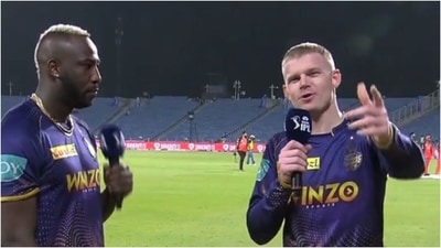Andre Russell (L) with Sam Billings (IPL) Andre Russell (L) with Sam Billings (IPL)