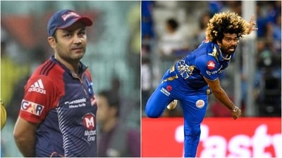 Virender Sehwag; Lasith Malinga (IPL) Virender Sehwag; Lasith Malinga (IPL)
