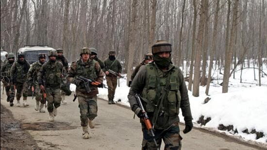 Acivilian on was killed in an ‘exchange of fire during a chance encounter’ between security forces and terrorists in south Kashmir’s Shopian district, police said on Sunday. (File)