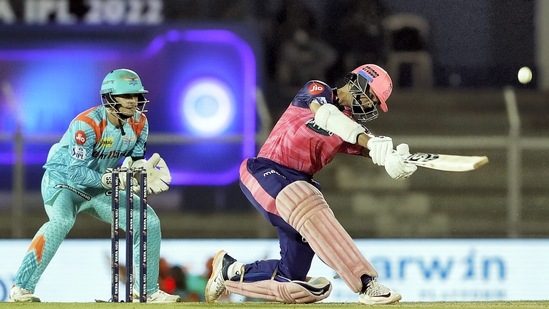Yashasvi Jaiswal of Rajasthan Royals plays a shot during the Indian Premier League 2022 (PTI)