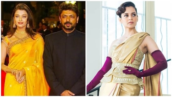 Cannes 2022: Aishwarya Rai Bachchan to Kangana Ranaut, when Bollywood stars wore sarees to the film festival red carpet(Pinterest, Instagram/@kanganaranaut)