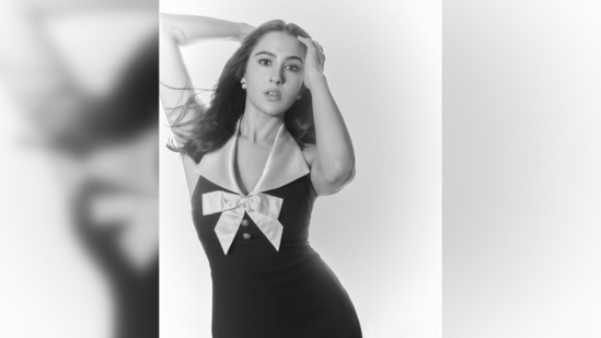 Sara Ali Khan's pictures were all captured in monochrome mode for the perfect vintage frame.(Instagram/@saraalikhan95)