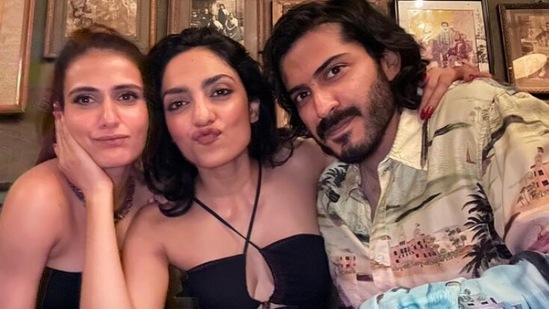 Harsh Varrdhan Kapoor shares picture with Shobita Dhulipala and Fatima Sana Shaikh and calls Shobita ‘a proud mom with her two children.’