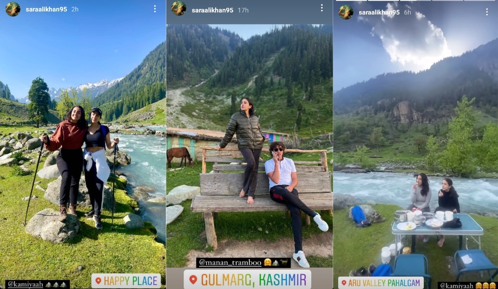 Sara Ali Khan is on a Kashmir trip with her friends.&nbsp;