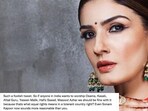 Raveena Tandon has responded to a Twitter user who compared her Sonam Kapoor.