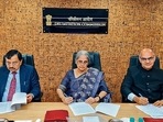 On May 5, the three-member delimitation commission finalised the UT’s new electoral map, marking the first step for elections in the region since its special status was scrapped in August 2019. (PTI) On May 5, the three-member delimitation commission finalised the UT’s new electoral map, marking the first step for elections in the region since its special status was scrapped in August 2019. (PTI)