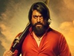 Yash in a still from KGF Chapter 2. Yash in a still from KGF Chapter 2.