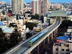 Bangalore metro rail corporation limited (BMRCL) suspended boring work for Namma Metro 713 times due to unfavourable geological conditions.(PTI Photo) Bangalore metro rail corporation limited (BMRCL) suspended boring work for Namma Metro 713 times due to unfavourable geological conditions.(PTI Photo)