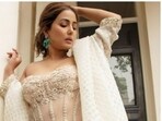 Hina Khan recently attended the UK Asian Film Festival on may 15. The actor is all geared to walk the red carpet at Cannes film festival this year. Hina, before leaving for Cannes, shared a slew of pictures of her look at the UK Asian Film Festival on her Instagram profile and they are absolutely gorgeous.(Instagram/@realhinakhan)