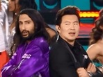 Tesher and Simu Liu at Juno Awards. Tesher and Simu Liu at Juno Awards.