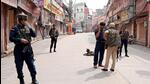 Security tightened in Varanasi near the Kashi Vishwanath Temple-Gyanvapi masjid complex as a court-mandated videography survey is completed on Monday (ANI)