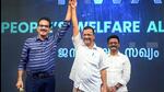 AAP convenor Delhi chief minister Arvind Kejriwal announced the formation of the People's Welfare Alliance an outfit comprising of the Aam Aadmi Party (AAP), Twenty20 and other smaller parties in Kerala on Sunday. (PTI PHOTO.)