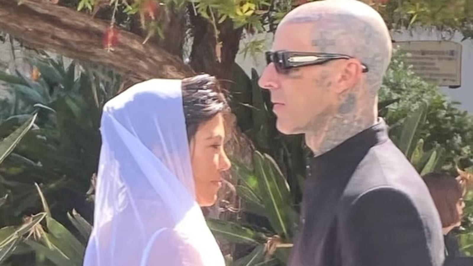 Kourtney Kardashian, Travis Barker are officially married. But where is